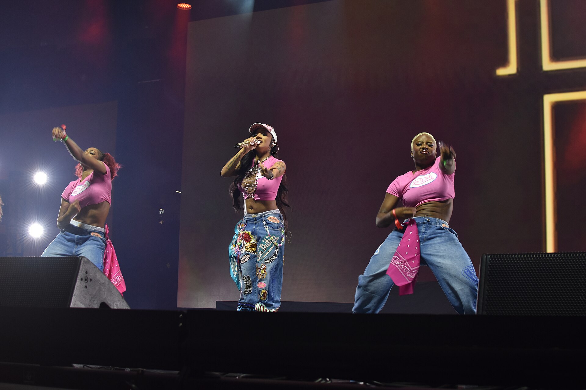 GloRilla working the Essence Fest 2025 crowd.