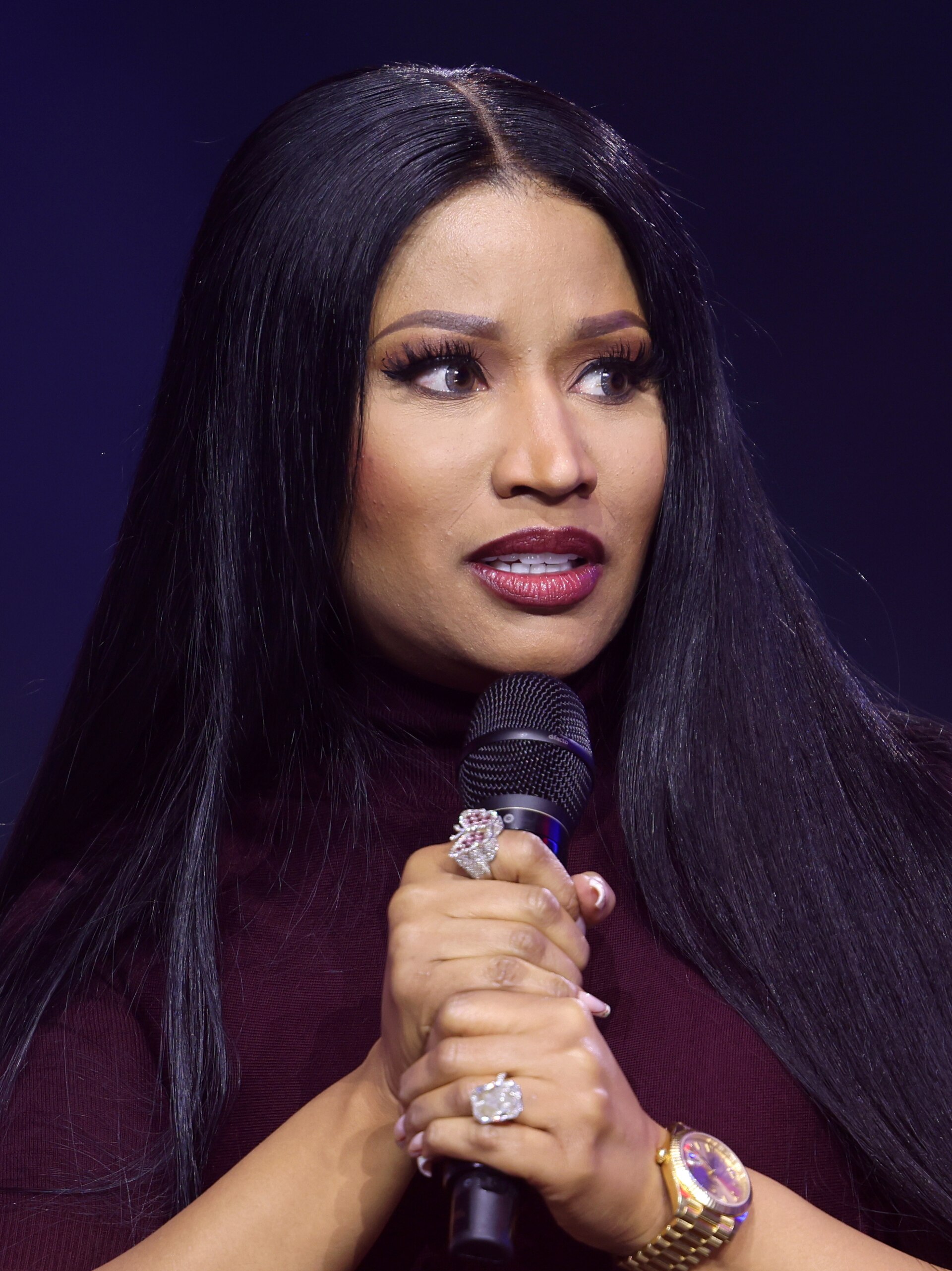 Nicki Minaj at AmericaFest in Phoenix, Dec. 2025.